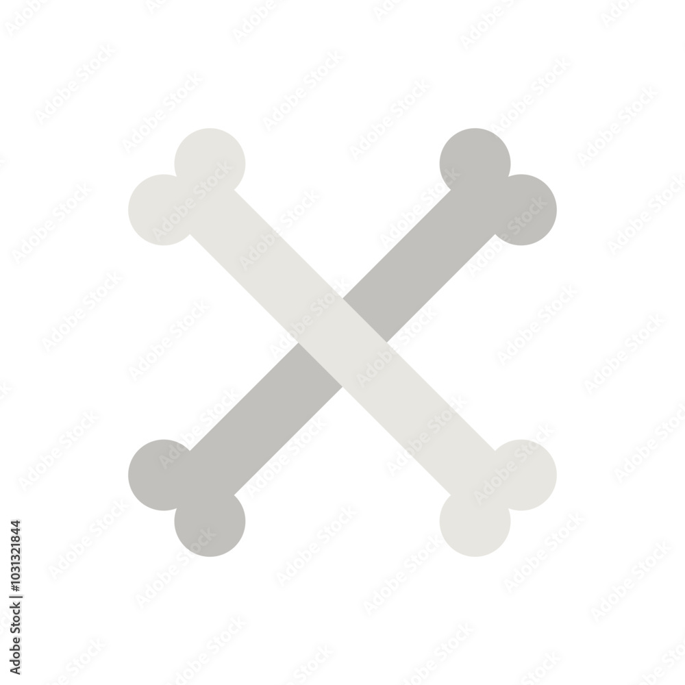 cross bone, Halloween, horror and Scary Flat Icon cross bone, Halloween, horror and Scary Flat Icon