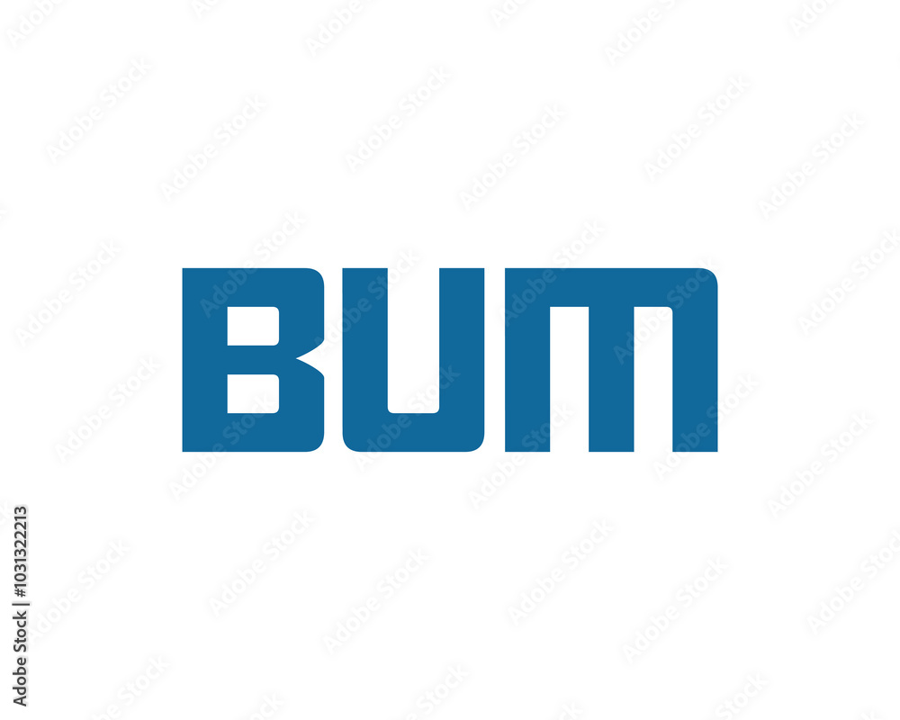 BUM Logo design vector template. BUM BUM Logo design vector template. BUM
