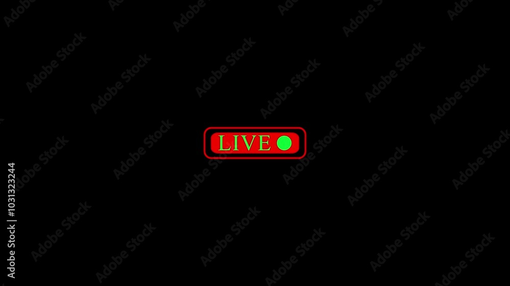 animated live icon with a black background. animated live icon with a black background.