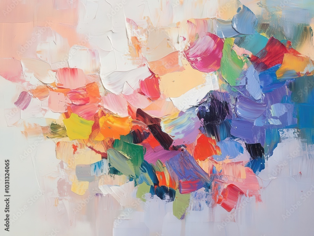 textured oil painting on canvas showcasing a vibrant interplay of multicolored brushstrokes, creating a dynamic and expressive abstract artwork that captivates the viewer textured oil painting on canvas showcasing a vibrant interplay of multicolored brushstrokes, creating a dynamic and expressive abstract artwork that captivates the viewer