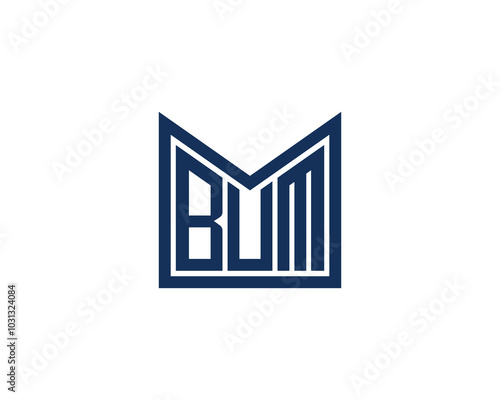 BUM Logo design vector template. BUM