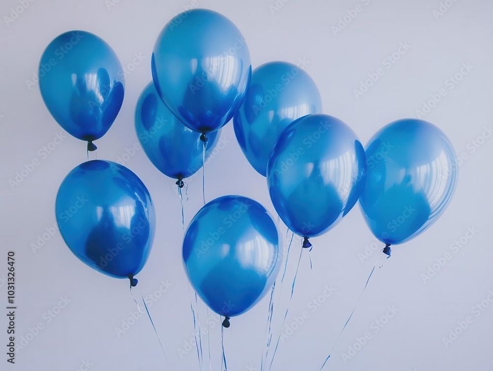 vibrant blue balloons float against a clean background, creating a festive atmosphere perfect for celebrations, evoking feelings of joy and excitement vibrant blue balloons float against a clean background, creating a festive atmosphere perfect for celebrations, evoking feelings of joy and excitement