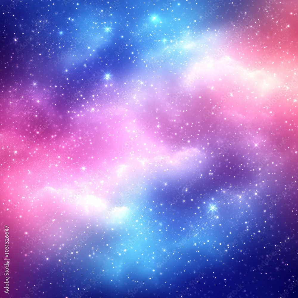 星とボケのある柔らかいパステルカラーの虹の銀河の背景 星とボケのある柔らかいパステルカラーの虹の銀河の背景