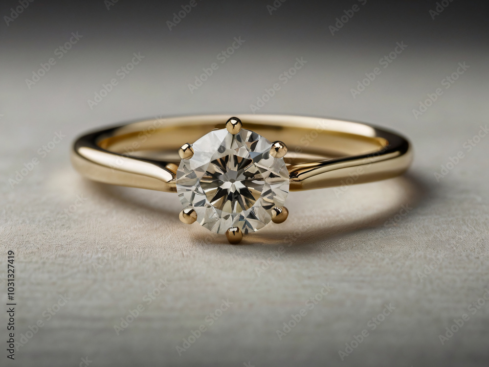 Wedding ring adorned with a dazzling diamond. Wedding ring adorned with a dazzling diamond.