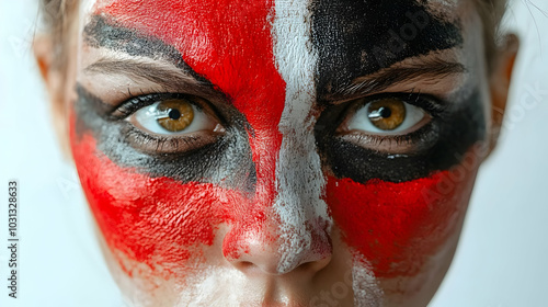 Close-up of a person with a...