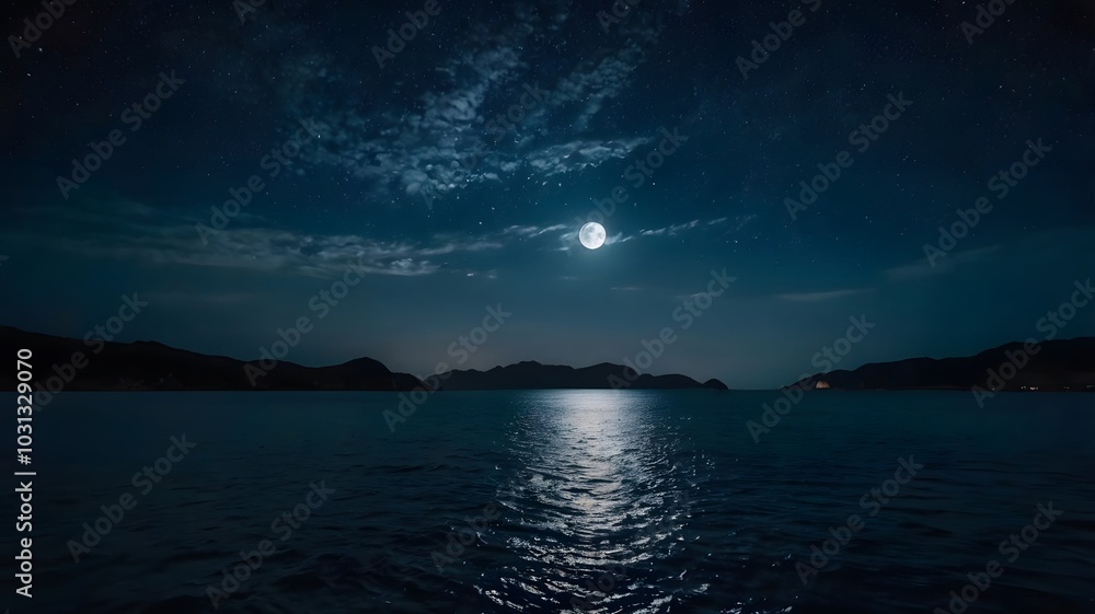 moon over the sea moon over the sea