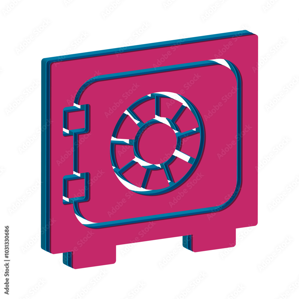 Illustration Vector graphic of safe box icon template Illustration Vector graphic of safe box icon template