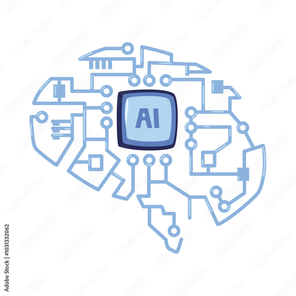 artificial intelligence brain and motherboard artificial intelligence brain and motherboard
