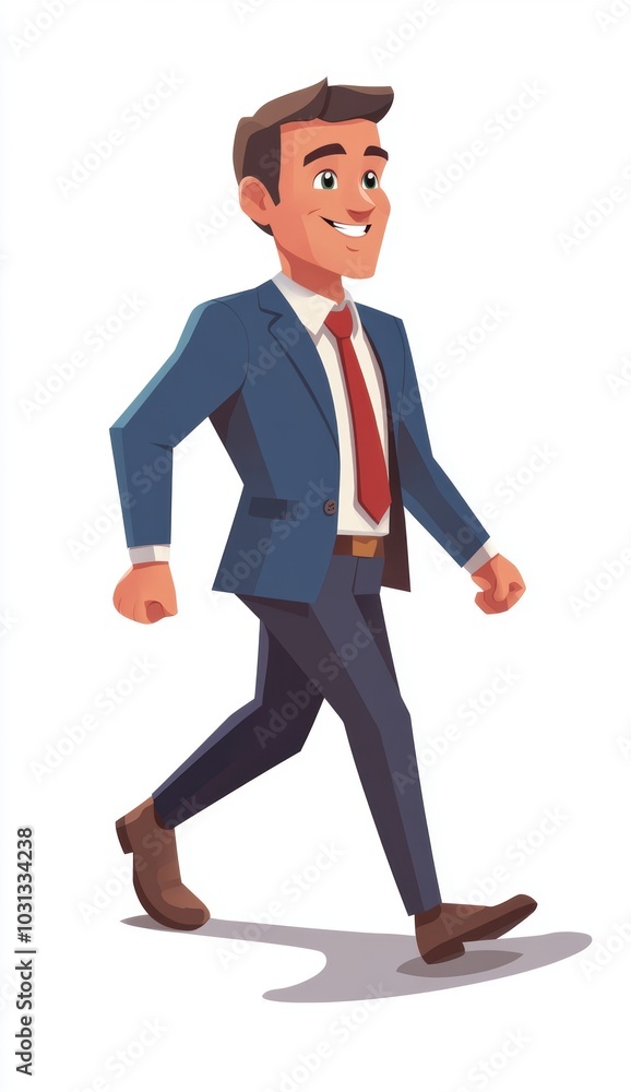 Businessman Walking. Businessman Walking.