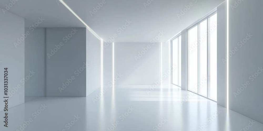 Minimalist Room Interior. Minimalist Room Interior.