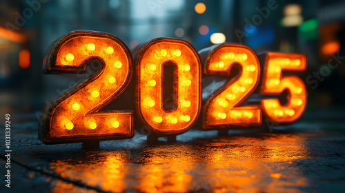 Bright illuminated numbers ...