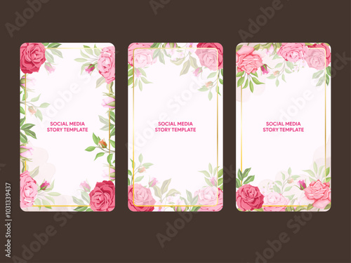 Beautifull Floral Social Media Template Design