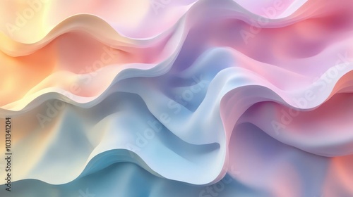 Wallpaper Mural a colorful background with wavy shapes Torontodigital.ca