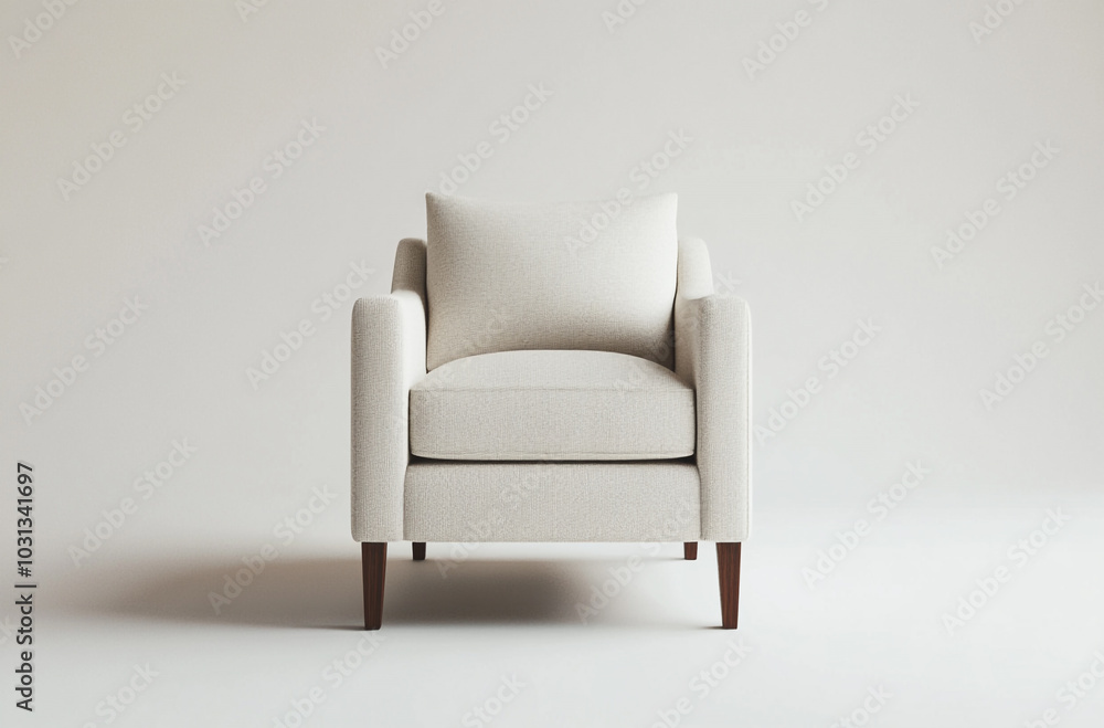 Parsons chair with a simple upholstered design Parsons chair with a simple upholstered design