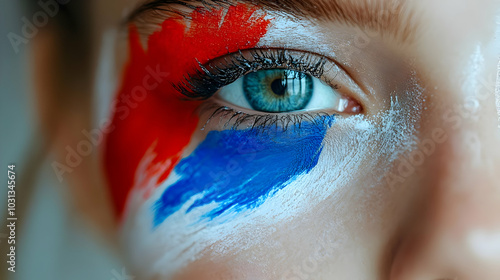 Close-up of a person's eye ...