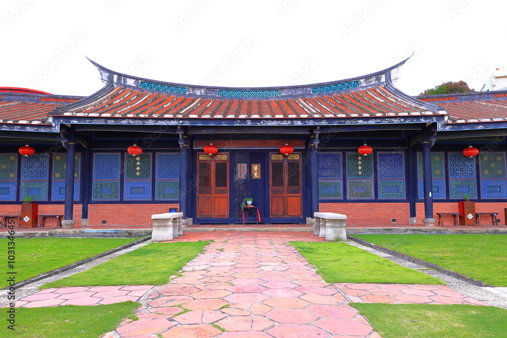 Wufeng Lin family garden with elegant mansion and classic Chinese garden architectures in Wufeng District, Taichung, Taiwan