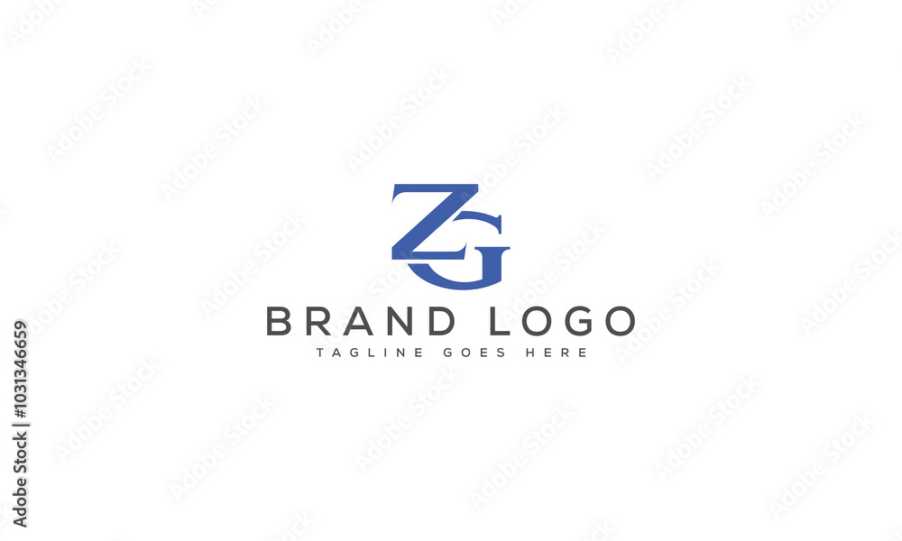 ZG logo design vector template design for brand. ZG logo design vector template design for brand.