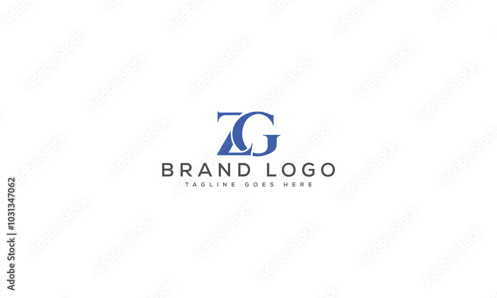 ZG logo design vector template design for brand. ZG logo design vector template design for brand.
