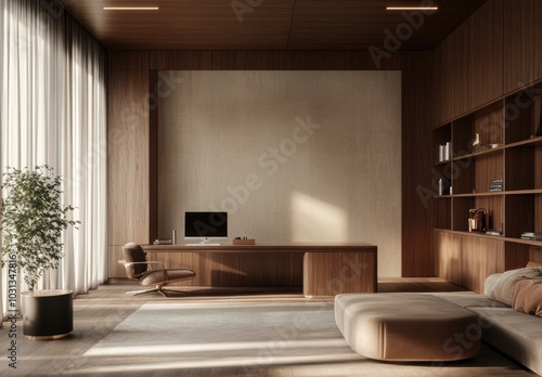 Wallpaper Mural Modern Office Interior. Torontodigital.ca