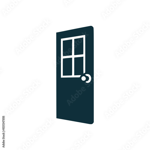 open door opportunity chance logo vector illustration template design