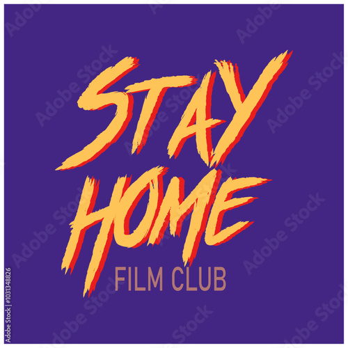 STAY HOME  vector illustration- Quarantine signs that help to battle against Covid-19 in the United Kingdom.
