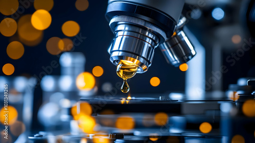 Microscope focusing on a dr...