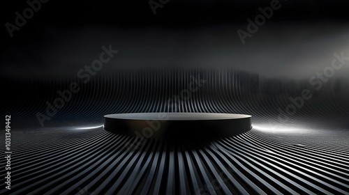 A minimalist stage with a c...