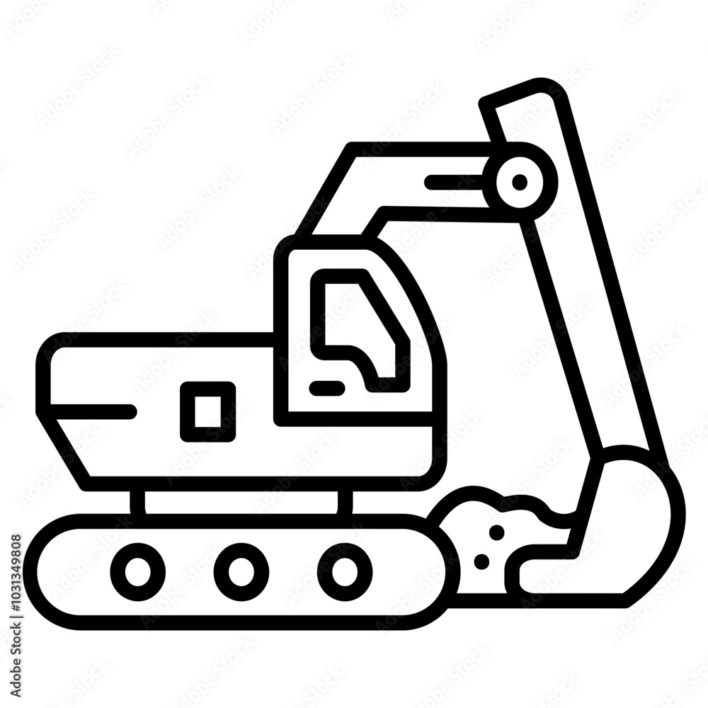 Excavator Icon Excavator Icon