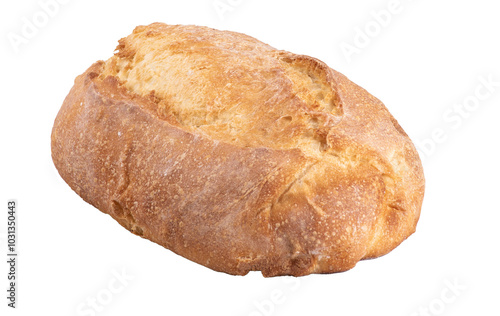 artisan bread made at home with natural whole grain white fermentation in close-up