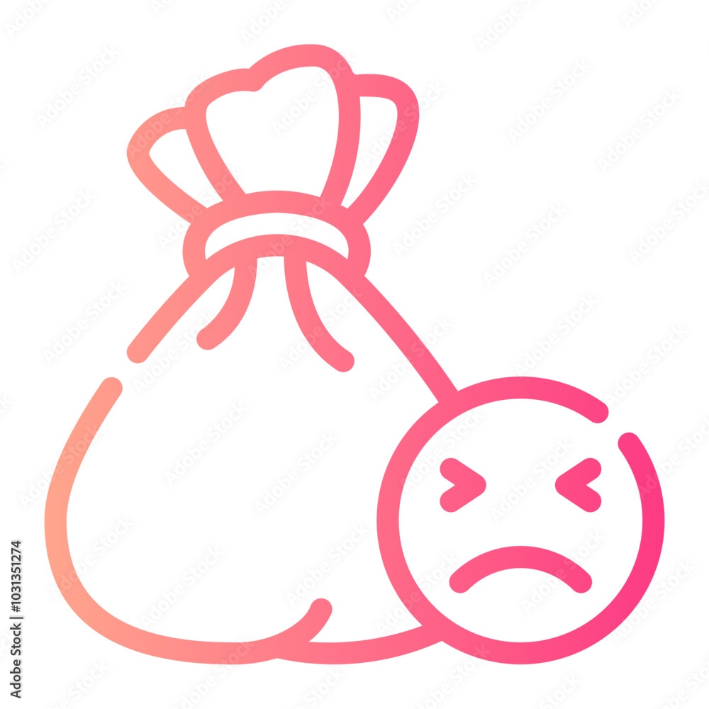 money bag gradient icon money bag gradient icon