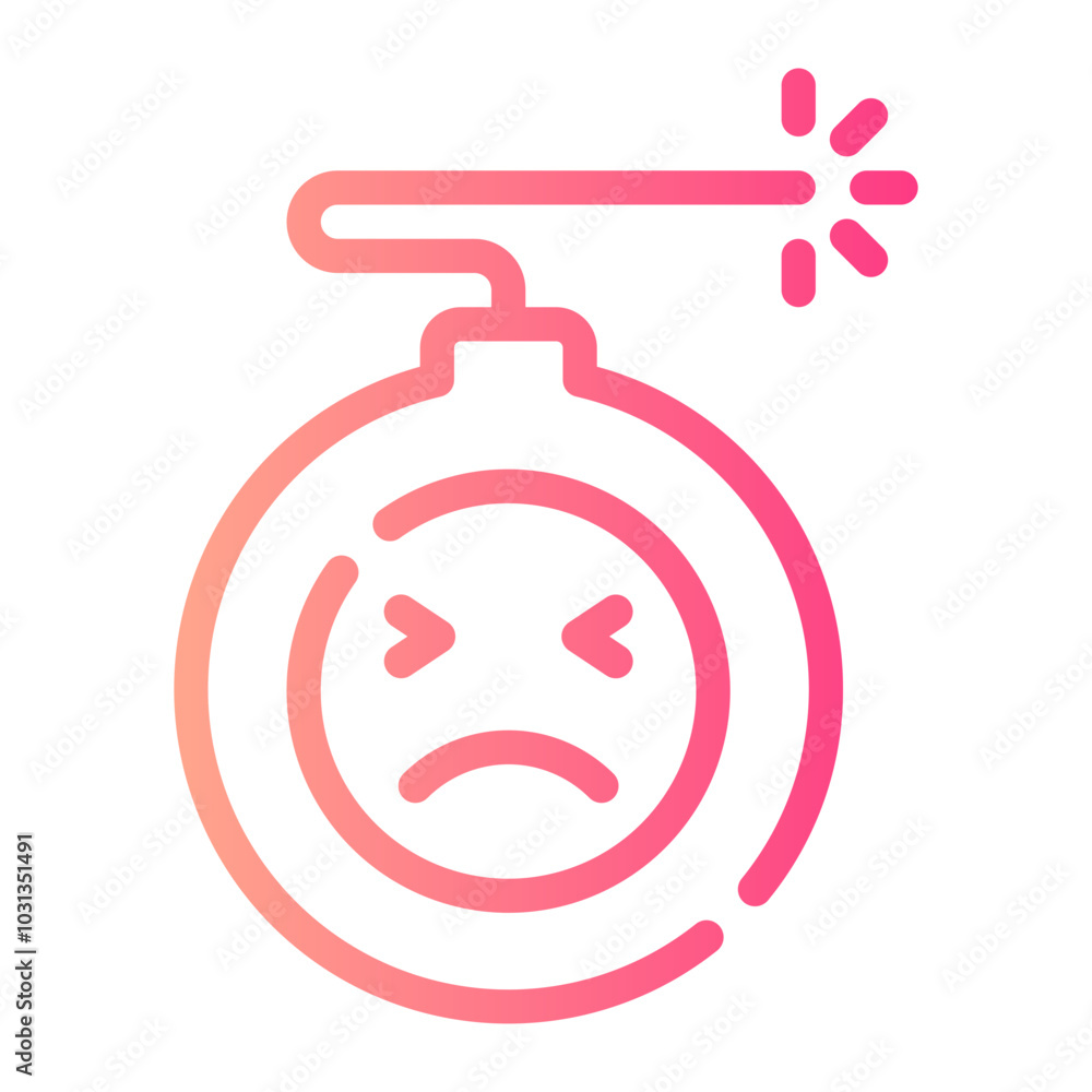 bomb gradient icon bomb gradient icon