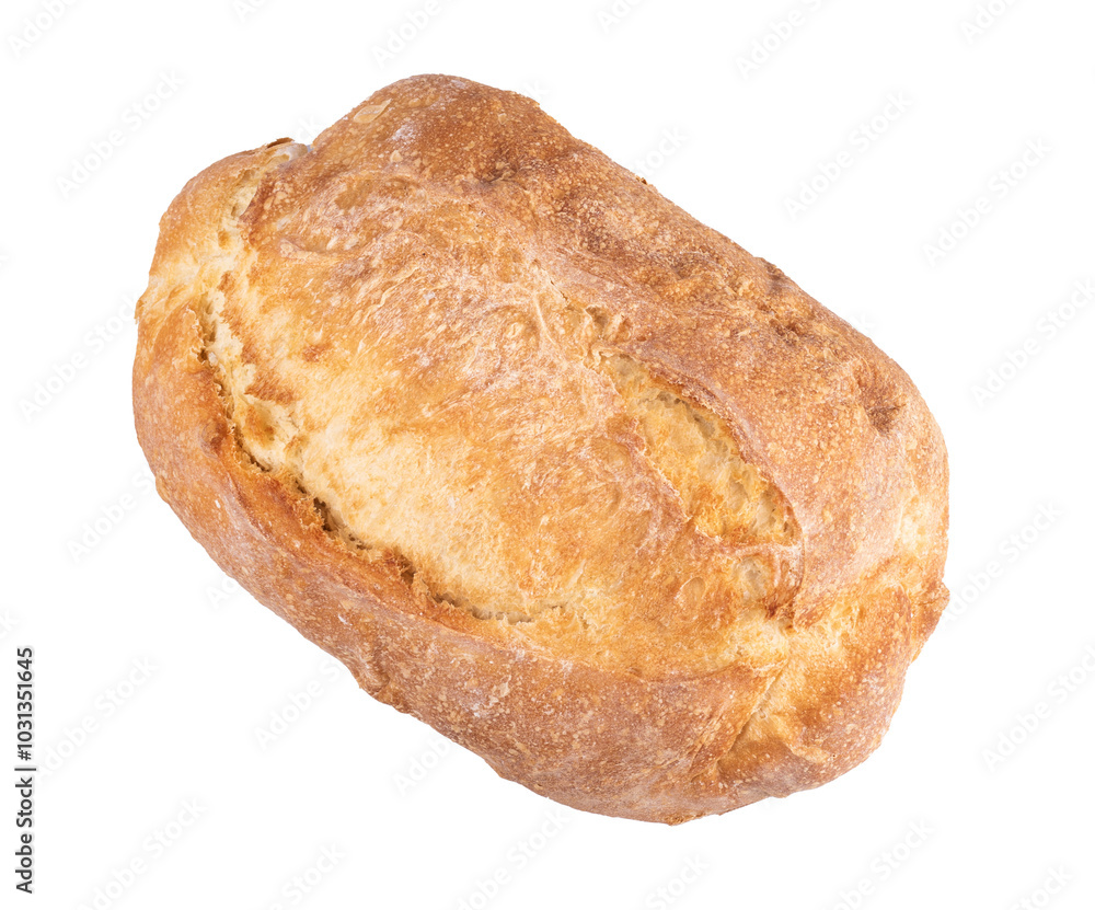 traditional artisan bread made at home with whole grain natural fermentation white top view traditional artisan bread made at home with whole grain natural fermentation white top view