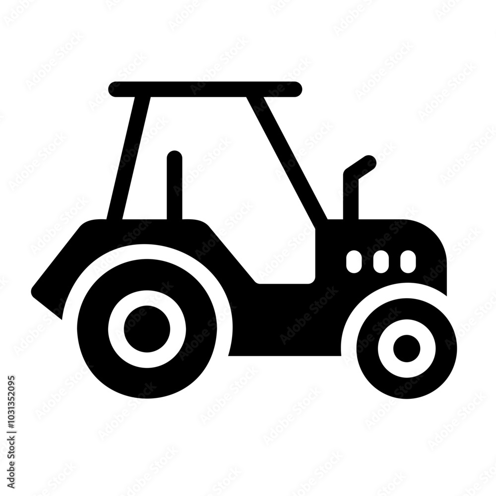 Fototapeta premium tractor Solid icon