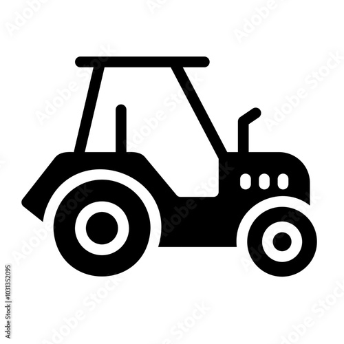 tractor Solid icon