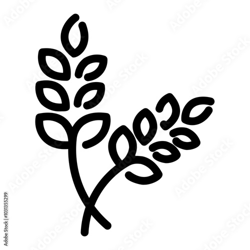 wheat Line Icon