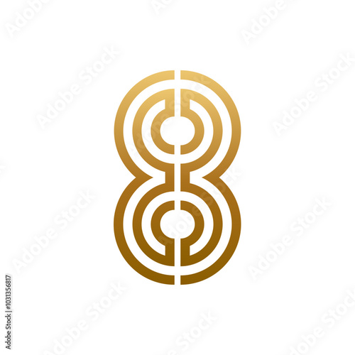 Monogram 8. Number 8. Number 8 design logo. Monogram letter mark 8 logo design. Monogram design vector logo. Monogram number 8 logo design. Simple number 8 monogram. Monogram 8 design logo. 