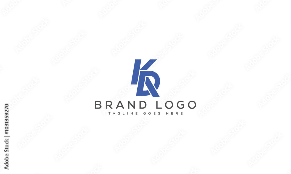 KD logo design vector template design for brand. KD logo design vector template design for brand.