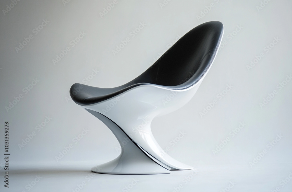 Fototapeta premium a pedestal chair with a sleek design