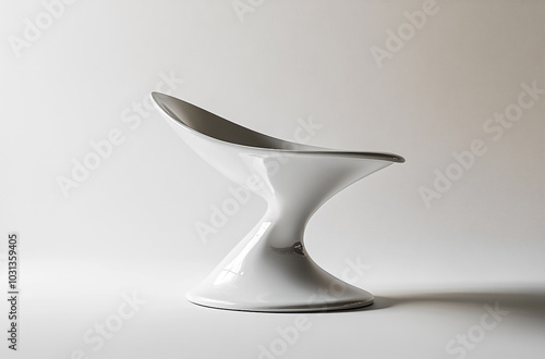 a pedestal chair with a sleek design