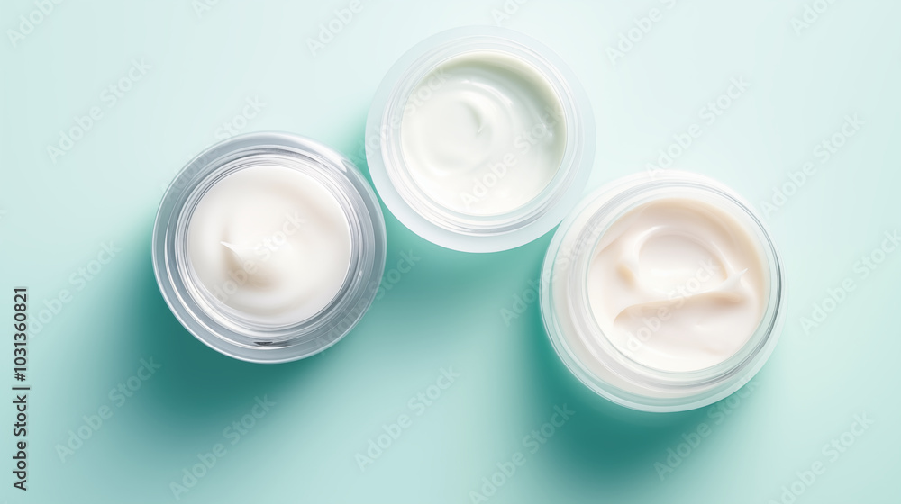 Organic beauty cosmetics home spa flat lay background Organic beauty cosmetics home spa flat lay background