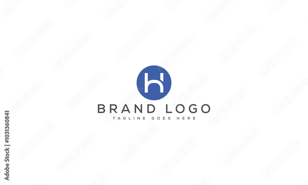 Fototapeta premium H logo design vector template design for brand.