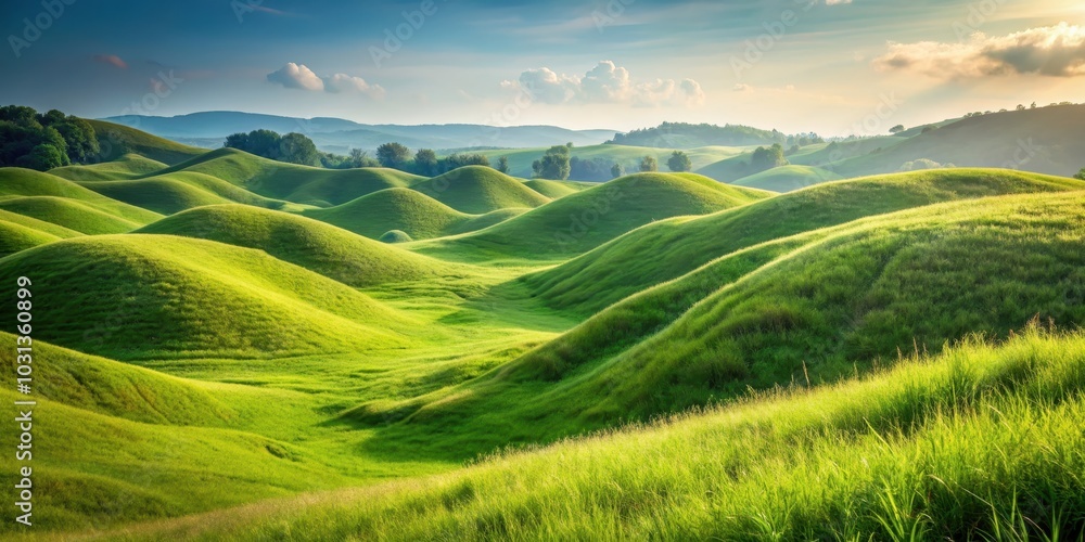 Hills with grass on background, perfect for adding depth to designs, rendering, nature, landscape, hills, grass, green Hills with grass on background, perfect for adding depth to designs, rendering, nature, landscape, hills, grass, green