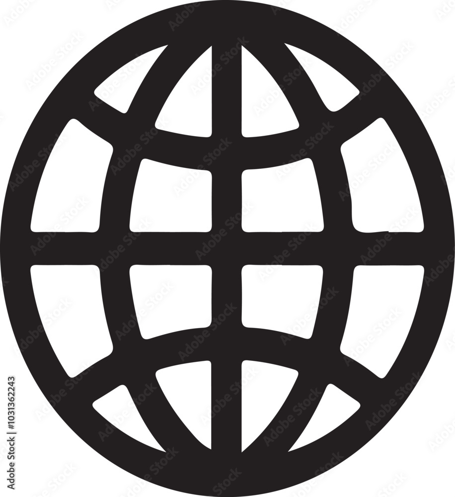 Internet icon silhouette vector style with white background Internet icon silhouette vector style with white background