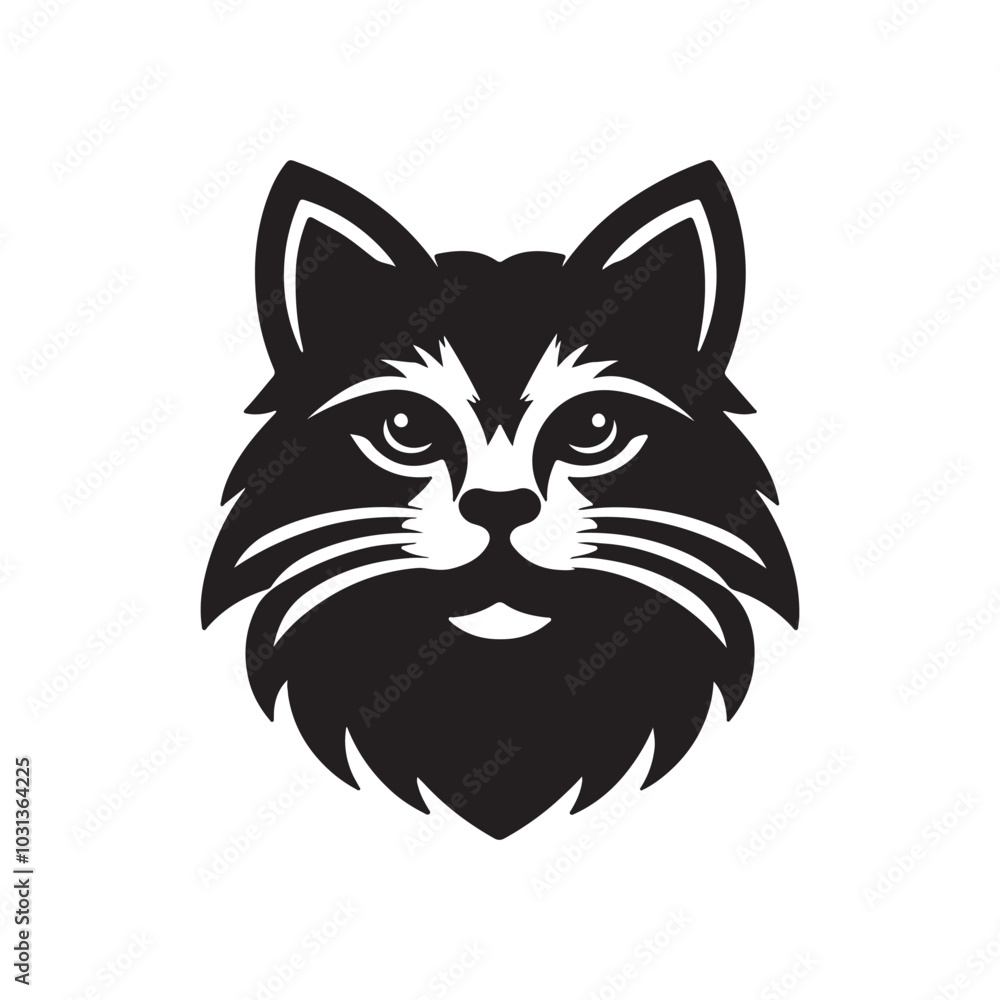 Fototapeta premium a cat animal of silhouette vector