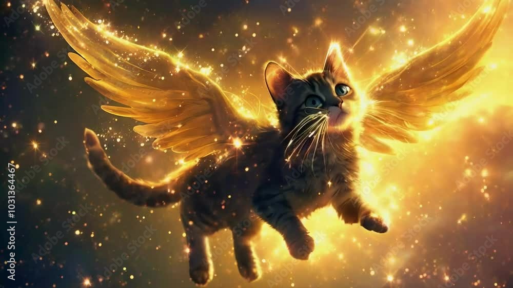 Magical Cats Fly with Light Wings Magical Cats Fly with Light Wings