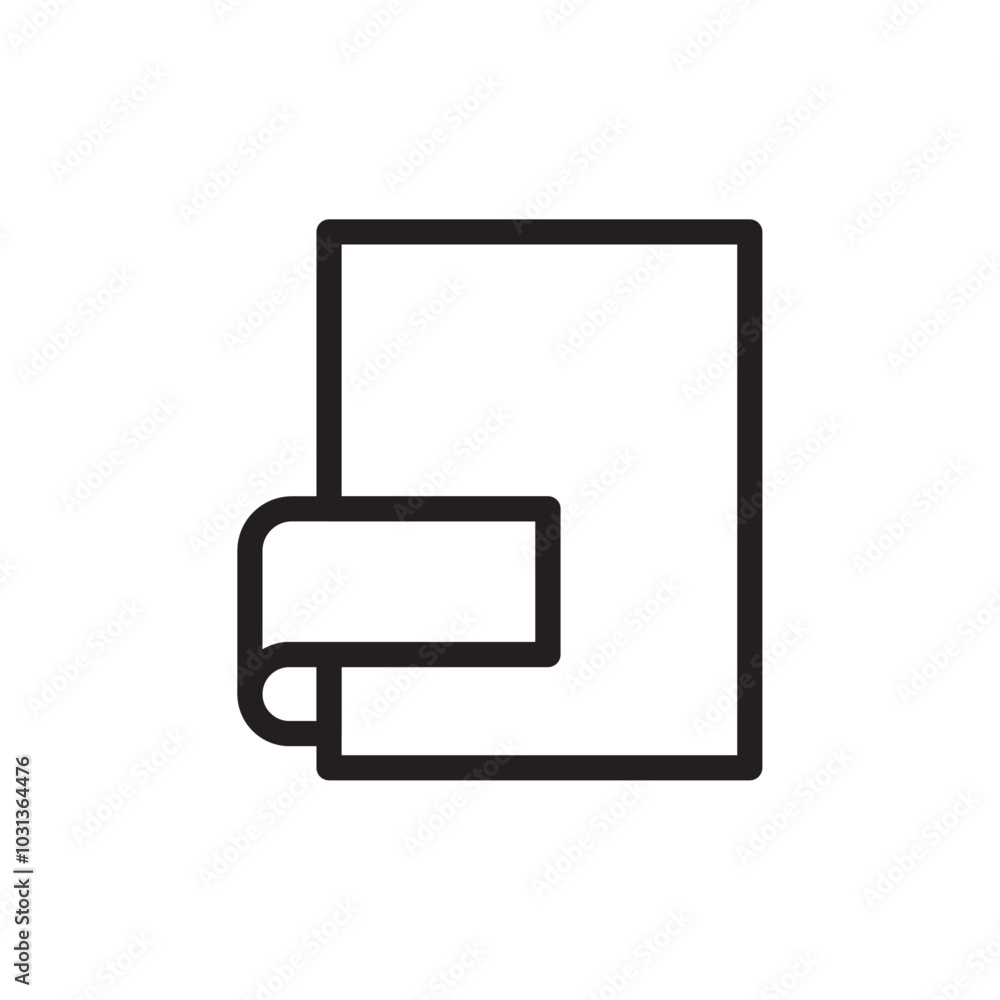 Format icon Thin line flat illustration Format icon Thin line flat illustration