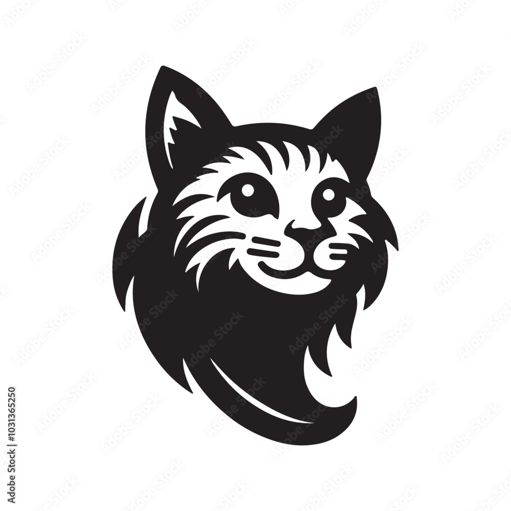 Design a Cat logo icon of silhouette vector illustration Design a Cat logo icon of silhouette vector illustration