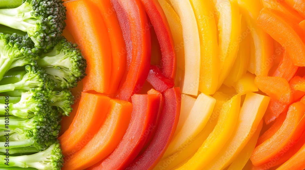 Colorful Sliced Vegetables Background. Colorful Sliced Vegetables Background.