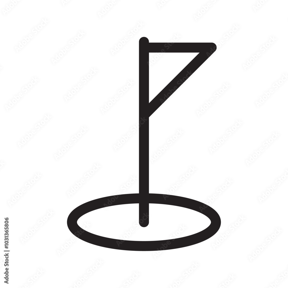 Location pin icon Thin line flat illustration Location pin icon Thin line flat illustration