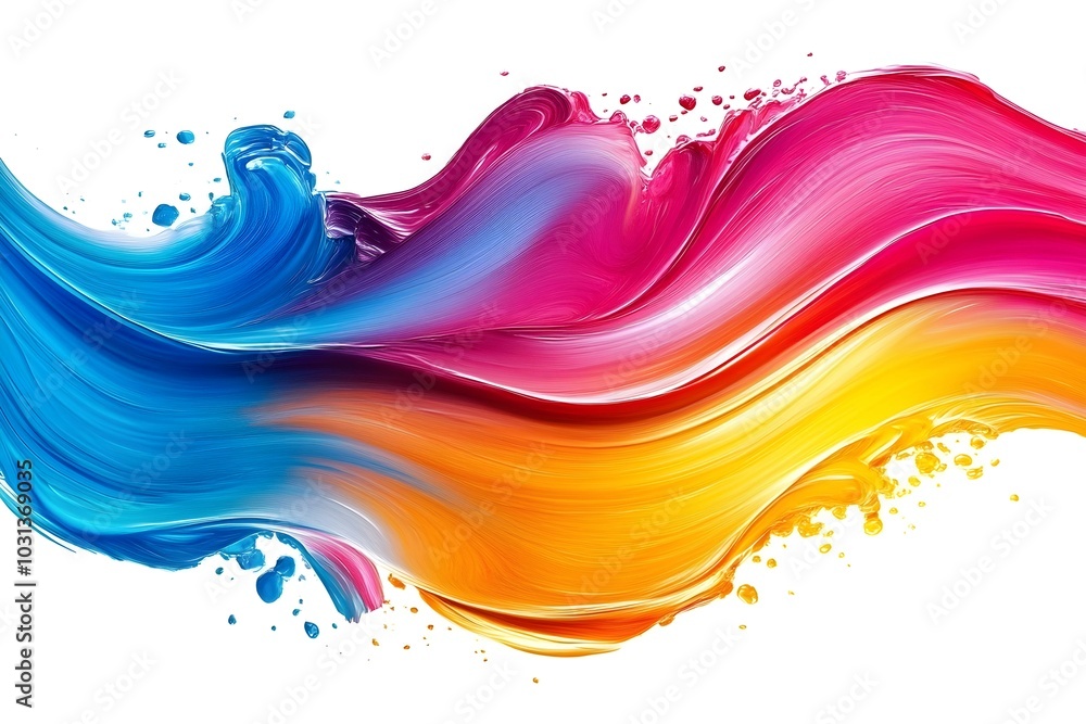 Color Brush Paint Ribbon Stroke Swirl Abstract Splash Background Color Brush Paint Ribbon Stroke Swirl Abstract Splash Background